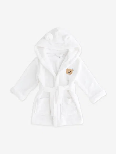 Cozy Crew Club Babies'  Kids Cozy Bear Hooded Dressing Gown In White