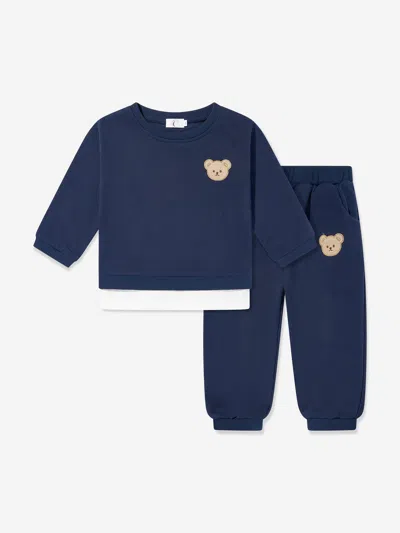 Cozy Crew Club Kids The Bear Colour Tracksuit In Blue