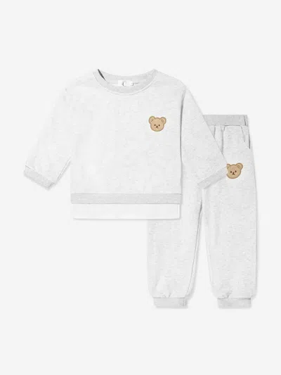 Cozy Crew Club Kids The Bear Colour Tracksuit In Gray