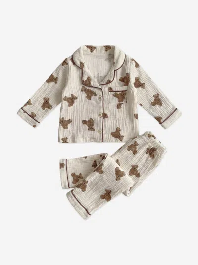 Cozy Crew Club Kids The Bear Pyjamas In White