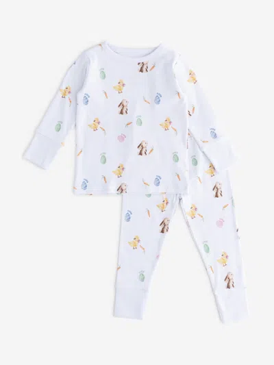Cozy Crew Club Babies'  Kids The Cozy Hop Ribbed Pyjama Set In White