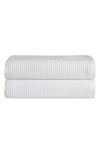 Cozy Earth 2-pack Waffle Hand Towel In White
