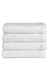 Cozy Earth 4-pack Waffle Washcloths In White