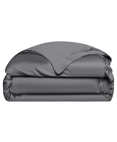 Cozy Earth Wrinkle Resistant Duvet Cover In Charcoal