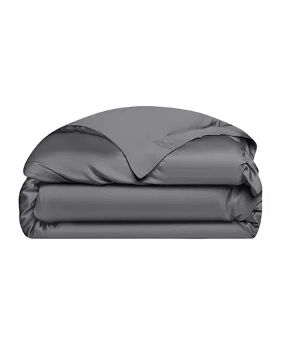 Cozy Earth Wrinkle Resistant Duvet Cover In Charcoal