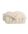 Cozy Earth Bubble Cuddle Throw Blanket In Creme