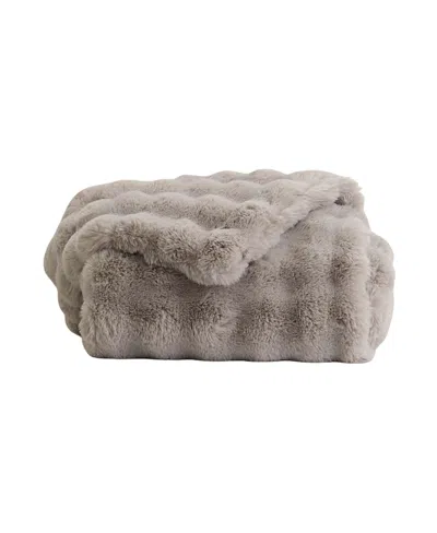Cozy Earth Bubble Cuddle Throw Blanket In Light Grey