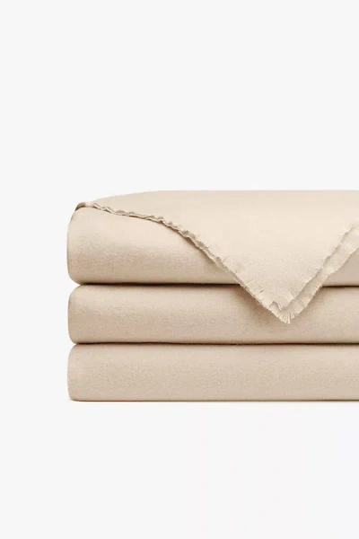 Cozy Earth Cashmere Fringe Blanket In Neutral