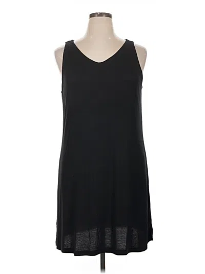 Pre-owned Cozy Earth Casual Dress In Black