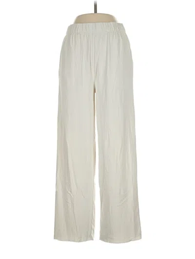 Pre-owned Cozy Earth Casual Pants In Ivory