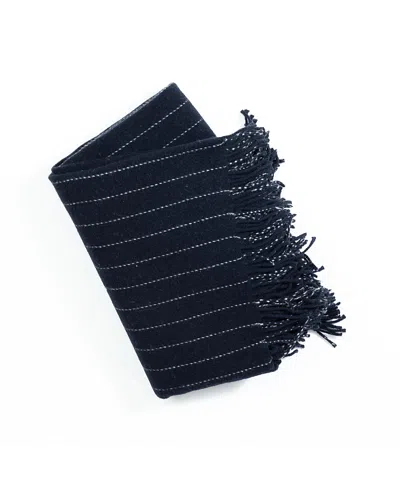 Cozy Earth Florence Blanket In Navy