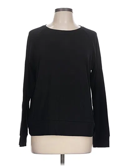 Pre-owned Cozy Earth Long Sleeve T-shirt In Black