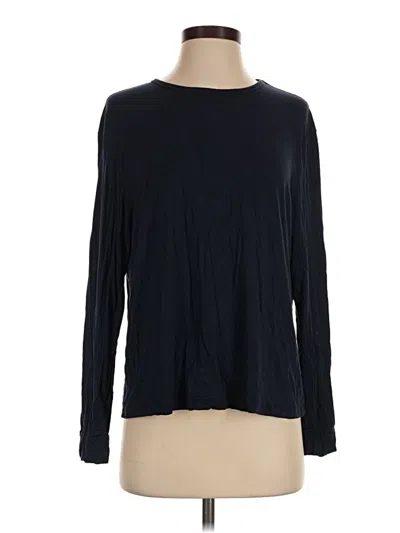 Pre-owned Cozy Earth Long Sleeve T-shirt In Black