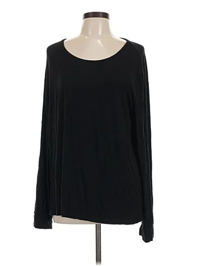 Pre-owned Cozy Earth Long Sleeve T-shirt In Black