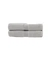 Cozy Earth Luxe Bath Sheets, Set Of 2 In Light Grey