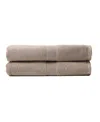 Cozy Earth Luxe Set Of 2 Bath Sheets In Sand