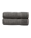 Cozy Earth Luxe Set Of 2 Bath Towels In Gray