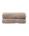 Cozy Earth Luxe Bath Towels, Set Of 2 In Sand