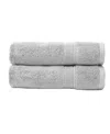 Cozy Earth Luxe Hand Towels, Set Of 2 In Light Grey