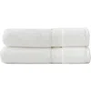 Cozy Earth Luxe Set Of 2 Bath Towels In White