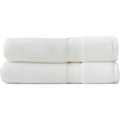 Cozy Earth Luxe Set Of 2 Bath Towels In White