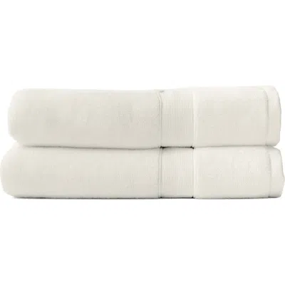 Cozy Earth Luxe Set Of 2 Bath Towels In White