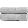 Cozy Earth Luxe Set Of 2 Hand Towels In Gray