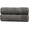 Cozy Earth Luxe Set Of 2 Hand Towels In Gray