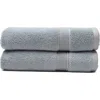 Cozy Earth Luxe Set Of 2 Hand Towels In Blue