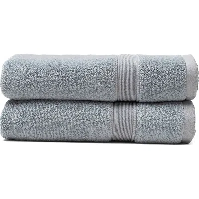 Cozy Earth Luxe Set Of 2 Hand Towels In Blue