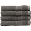 Cozy Earth Luxe Set Of 4 Washcloths In Gray