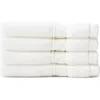 Cozy Earth Luxe Set Of 4 Washcloths In White