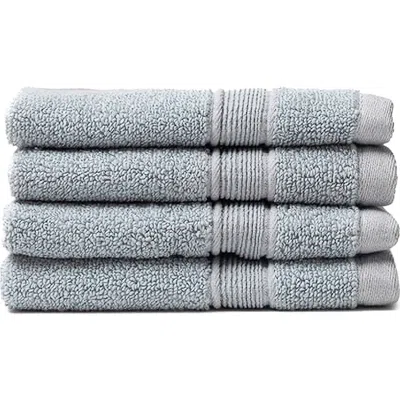Cozy Earth Luxe Set Of 4 Washcloths In Blue