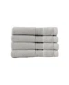Cozy Earth Luxe Set Of 4 Washcloths In Gray