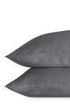 Cozy Earth Set Of 2 Wrinkle Resistant Pillowcases In Charcoal