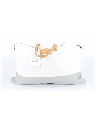 Pre-owned Cozy Earth Tote Bag In White
