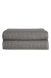 Cozy Earth Waffle Bath Sheet In Gray