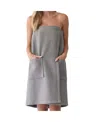 Cozy Earth Waffle Terry Bath Wrap In Charcoal