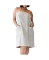 Cozy Earth Waffle Terry Bath Wrap In Light Grey