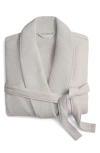 Cozy Earth Waffle Terry Robe In Gray