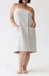 Cozy Earth Waffle Terry Wrap In White