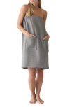 Cozy Earth Waffle Terry Wrap In Gray