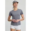 Cozy Zero 100% Merino Lightweight Tee In Gray