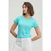 Cozy Zero 100% Merino Lightweight Tee In Blue