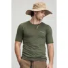 Cozy Zero 100% Merino Reglan Tee In Green