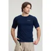 Cozy Zero 100% Merino Reglan Tee In Blue