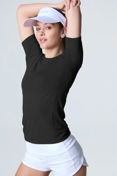 Cozy Zero Performawool Aero Weight Tee In Black