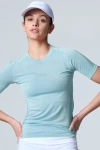 Cozy Zero Performawool Aero Weight Tee In Blue