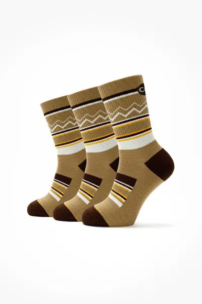 Cozy Zero Performawool Midcrew All-season Hike Socks 3 Pack In Multi