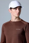 Cozy Zero Tech Merino Classic Fit Long Sleeve Top In Cappuccino